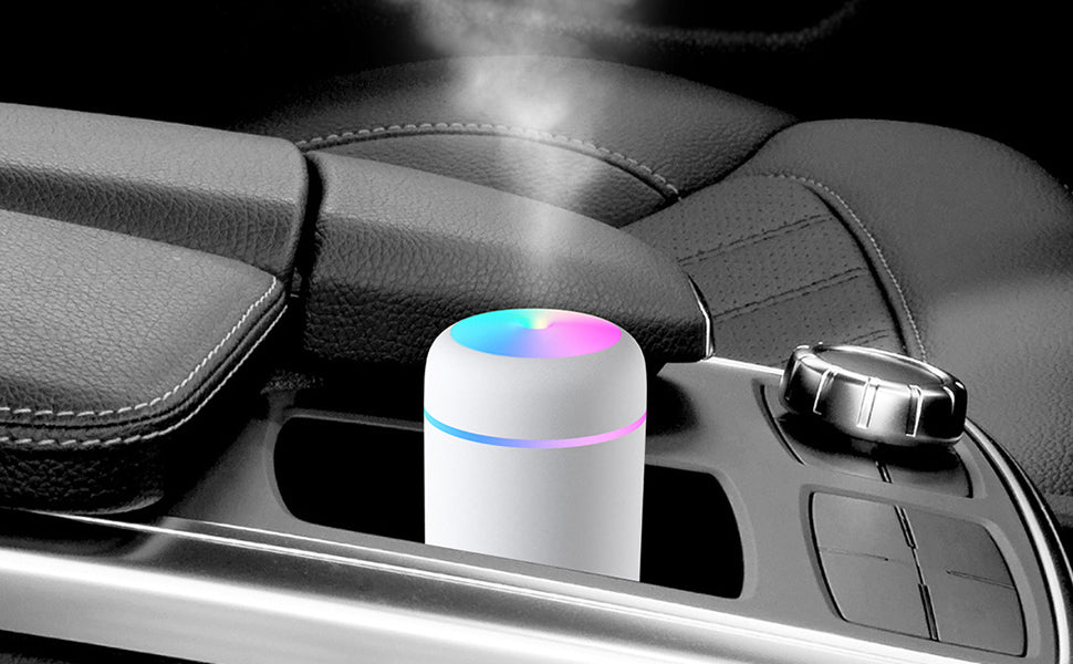 Cool Mist Humidifier – 300ml Mini Portable with LED Night Light | For Home, Office and Car