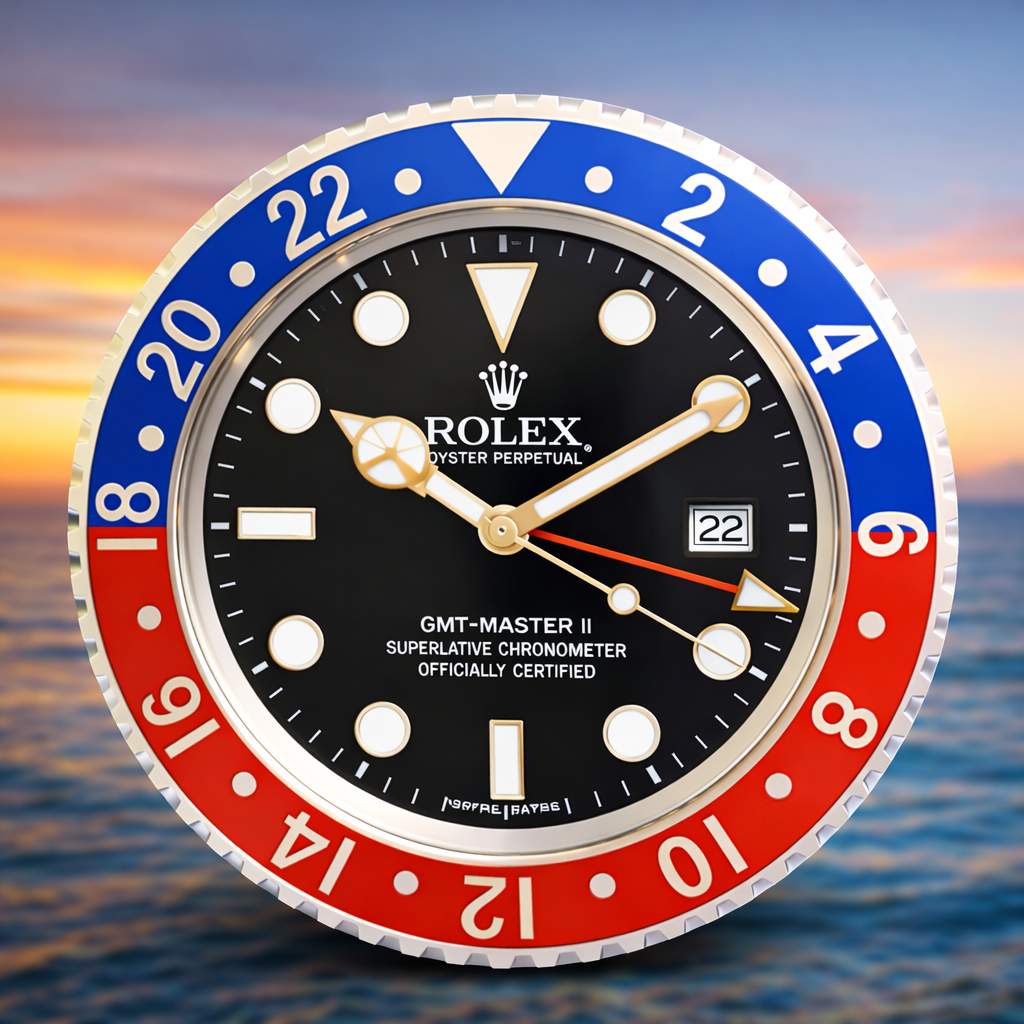 Rolex-Inspired GMT Wall Clock - Special Edition