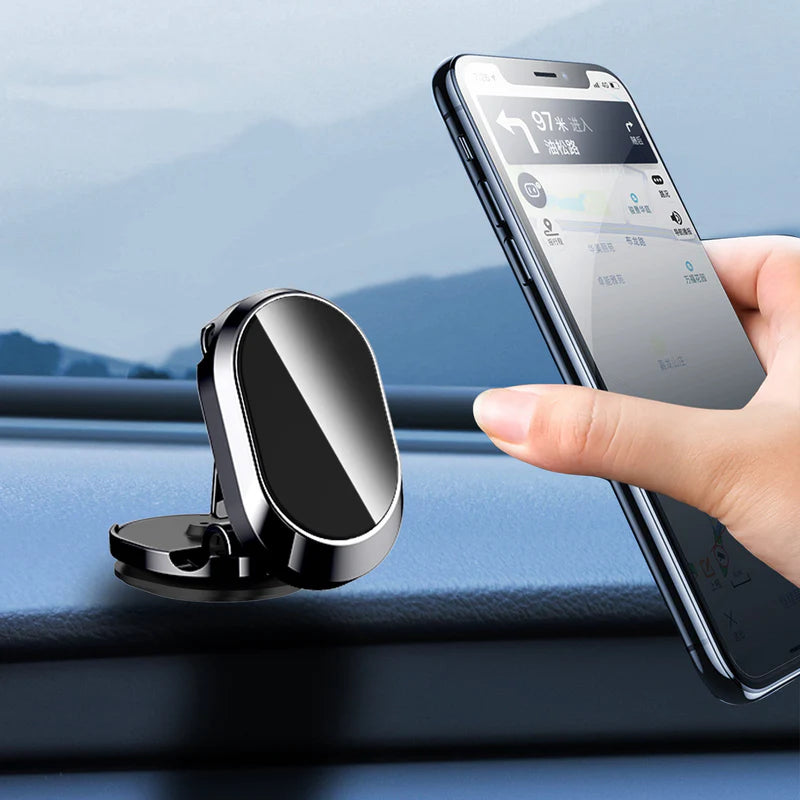 Car Folding Magnetic Phone Holder – 360° Rotation