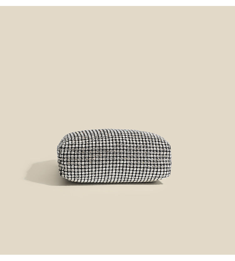 Shiny Rhinestone Clutch Chain Dinner Bag