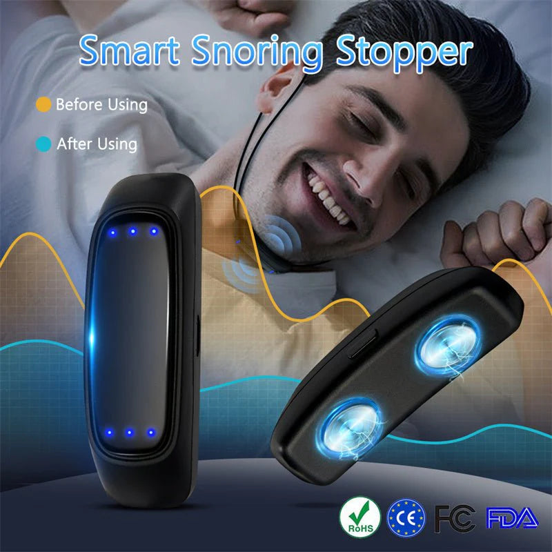 Smart Anti-Snoring Device – EMS Pulse Sleep Aid